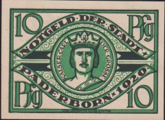 Almanya 10 Pfennig Notgeld 1920 Çil
