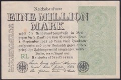ALMANYA 1000000 MARK 1923 ÇOK ÇOK TEMİZ +