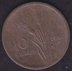 1960 Yılı 10 Kuruş