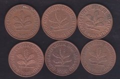 ALMANYA 2 FENİK 1980-81-82-83-84-88 YILLARI 6'LI LOT