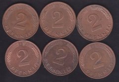 ALMANYA 2 FENİK 1980-81-82-83-84-88 YILLARI 6'LI LOT
