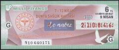 2019 9 Nisan Çeyrek Bilet - G Serisi