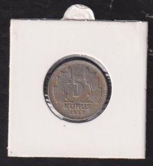 1937 Yılı 5 Kuruş