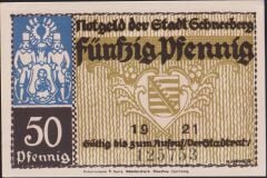 Almanya 50 Pfennig Notgeld 1921 Çil