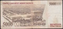 7.Emisyon 5 000 000 Lira E48 475382 Çok Temiz