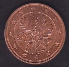 Avrupa 5 Euro Cent 2006J Almanya