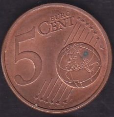 Avrupa 5 Euro Cent 2006J Almanya