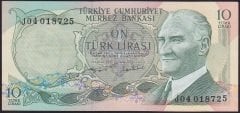 6.EMİSYON 2.TERTİP 10 LİRA J04 018725 ÇİLALTI eski kağıt para fiyatları
