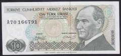7.EMİSYON 1.TERTİP 10 LİRA A70 166791 ÇÇT + eski kağıt para alan dükkanlar