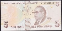 9.Emisyon 1.Tertip 5 Lira A233 432555 Çilaltı Çil