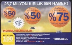 Turkcell Hazır Kart 100 Kontör 2007