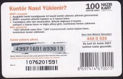Turkcell Hazır Kart 100 Kontör 2007