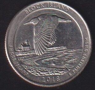 Amerika Çeyrek Dolar 2018 D Hatıra -Block Island National Wildlife Refuge