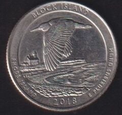 Amerika Çeyrek Dolar 2018 D Hatıra -Block Island National Wildlife Refuge