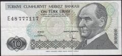 7.Emisyon 2.Tertip 10 Lira E48 777117 Çok Temiz
