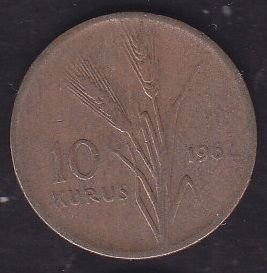 1962 Yılı 10 Kuruş