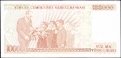 7.Emisyon 3.Tertip 100000 Lira F58 314376 Çok Çok Temiz +