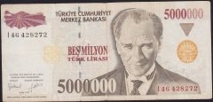 7.Emisyon 5 000 000 Lira I46 428272 Çok Temiz