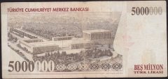 7.Emisyon 5 000 000 Lira I46 428272 Çok Temiz