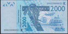 Batı Afrika 2000 Frank 2003 Çil Senegal Pick 716K Farklı İmza