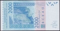 Batı Afrika 2000 Frank 2003 Çil Senegal Pick 716K Farklı İmza