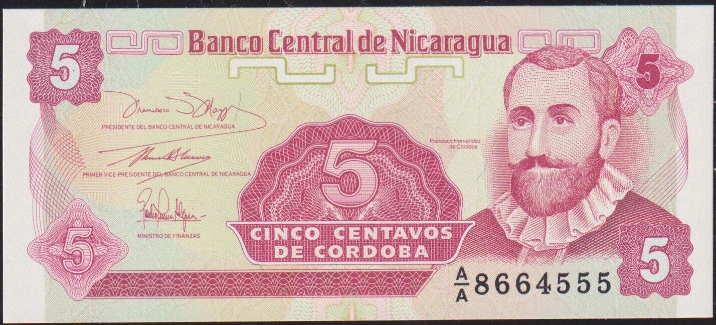 Nikaragua 5 Centavos 1991 Çil Pick 168a (AA) ( 555 )