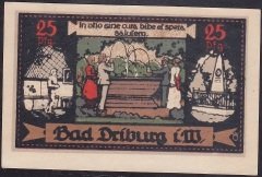 ALMANYA 25 PFENNİNG NOTGELD 1921 ÇİL
