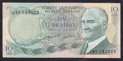 6.EMİSYON 2.TERTİP 10 LİRA J48 243025 ÇÇT ÇİLALTI