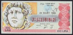 1980 29 MART YARIM BİLET - Y SERİSİ