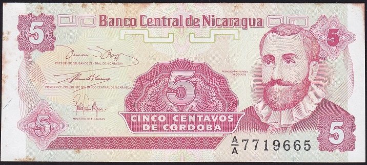 Nikaragua 5 Centavos 1991 Ççt ( kat yok hafif leke var) AA
