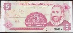 Nikaragua 5 Centavos 1991 Ççt ( kat yok hafif leke var) AA