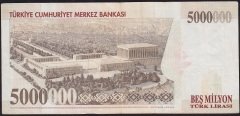 7.Emisyon 5 000 000 Lira I44 587446 Çok Temiz