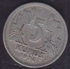 1936 YILI 5 KURUŞ