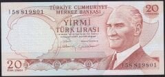 6.Emisyon 4.Tertip 20 Lira I58 819801 Çilaltı Çil