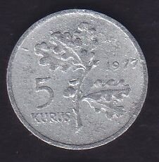 1977 Yılı 5 Kuruş