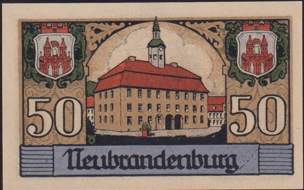 Almanya 50 Pfennig Notgeld 1921 Çil