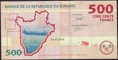 Burundi 500 Frank 2018 Çil 3333