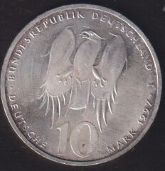 Almanya 10 Mark 1997 Gümüş (Philipp Melanchthon'un Doğumunun 500. Yıldönümü)