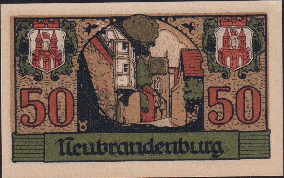 Almanya 50 Pfennig Notgeld 1921 Çil