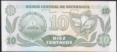 Nikaragua 10 Centavos 1991 Çil Pick 169a (AA)