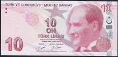 9.Emisyon 4.Tertip 10 Lira D007 575475 Çil