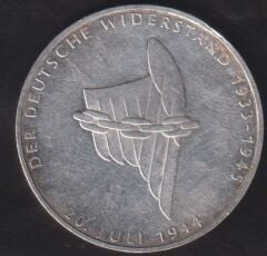 Almanya 10 Mark 1994 Gümüş (Adolf Hitler'e suikast girişimi 50. yıldönümü)
