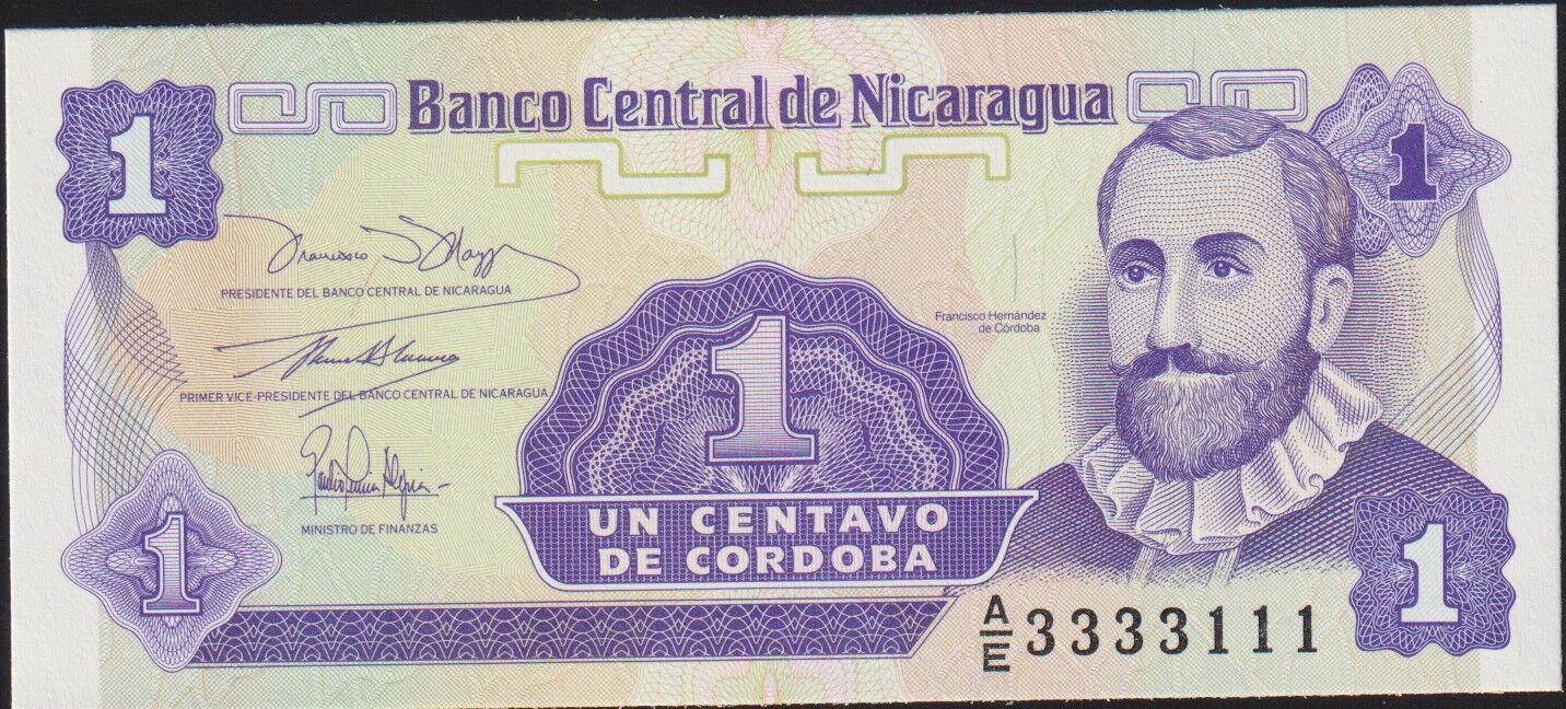 Nikaragua 1 Centavo 1991 Çil Pick 167 ( 3333111 )