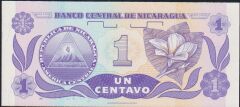 Nikaragua 1 Centavo 1991 Çil Pick 167 ( 3333111 )