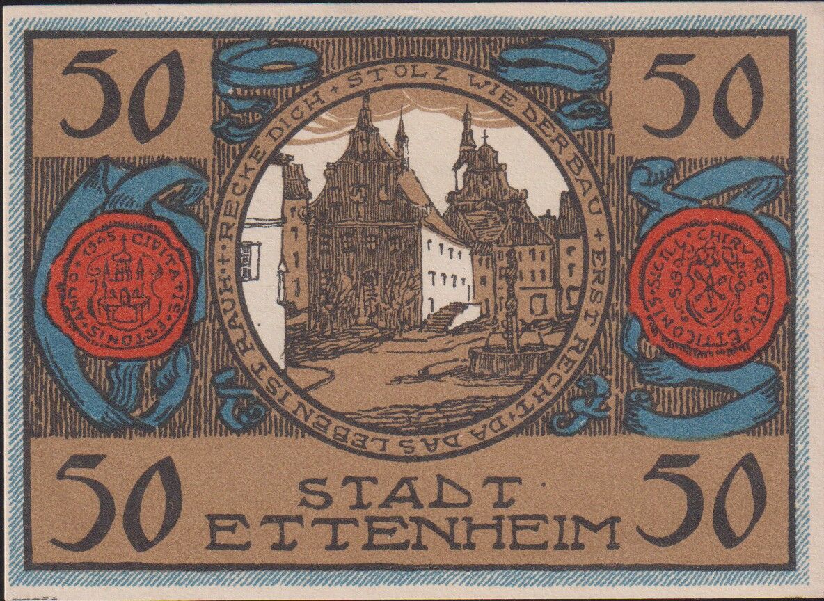 Almanya 50 Pfennig Notgeld 1922 Çil