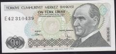 7.Emisyon 2.Tertip 10 Lira E42 310439 Çil