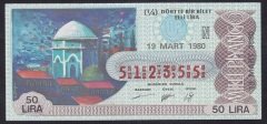 1980 19 MART ÇEYREK BİLET - N SERİSİ