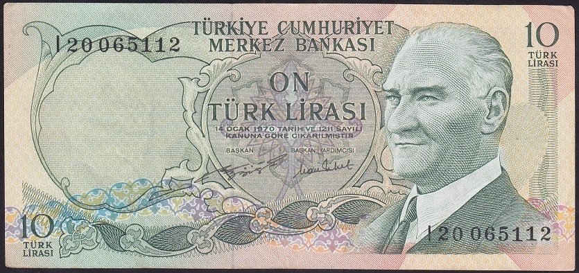 6.EMİSYON 2.TERTİP 10 LİRA I20 065112 ÇÇT +