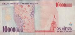 7.Emisyon 10 000 000 Lira D28 940178 Çok Çok Temiz+