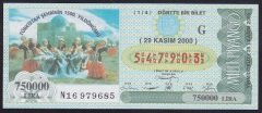 2000 29 KASIM ÇEYREK BİLET